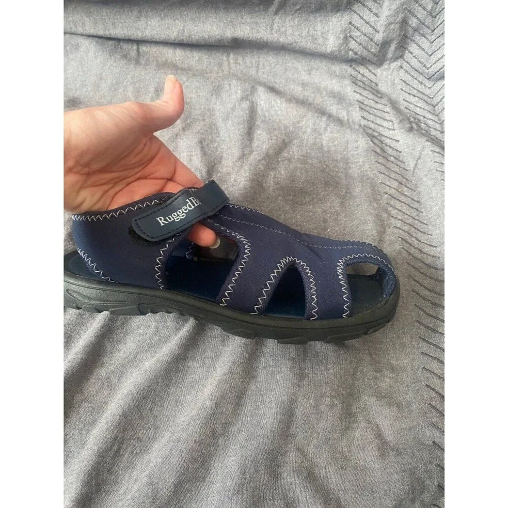 Rugged Bear Navy Velcro Water Sandals